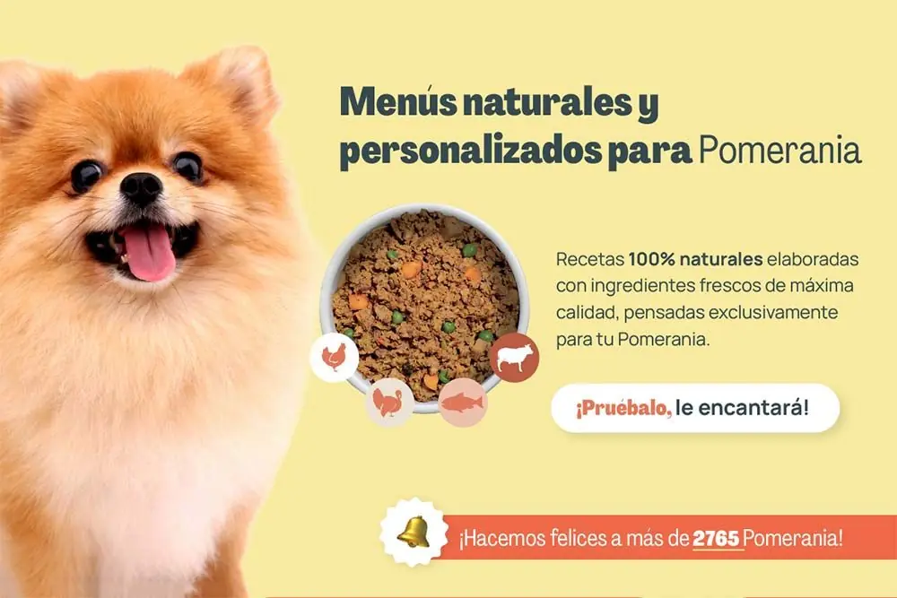 Pomerania menus naturales personalizados