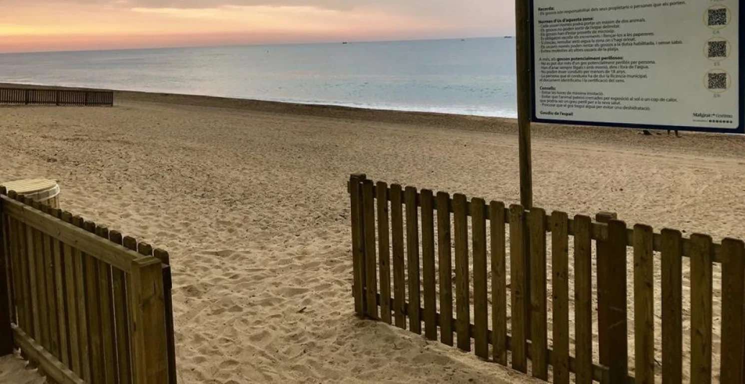 Playa de la Conca en Malgrat